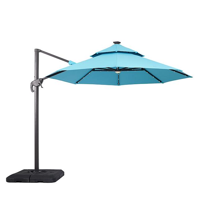 Nuti 10 Ft Round Umbrella w/ LED Light + 37