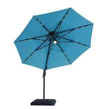 Load image into Gallery viewer, Nuti 10 Ft Round Umbrella w/ LED Light + 37&quot; Large Base
