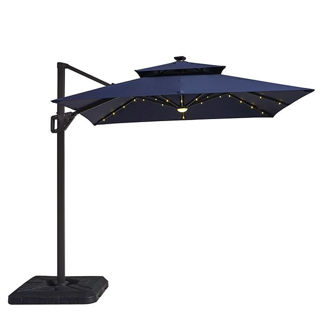 Xico 8 Ft Square Umbrella w/ Double Top w/ LED Light + 37