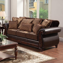 Load image into Gallery viewer, Franklin Dark Brown/Tan Sofa, Dark Brown image
