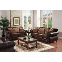 Load image into Gallery viewer, Franklin Dark Brown/Tan Sofa, Dark Brown
