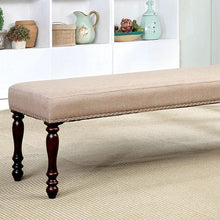 Load image into Gallery viewer, HOLCROFT Antique Cherry/Beige Bench image
