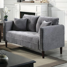 Load image into Gallery viewer, LYNDA Loveseat w/ Pillows, Dark Gray image
