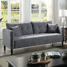 Load image into Gallery viewer, LYNDA Sofa w/ Pillows, Dark Gray image
