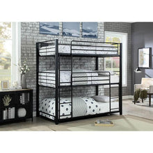 Load image into Gallery viewer, Olga I Antique Black Full/Full Bunk Bed
