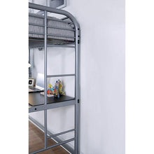 Load image into Gallery viewer, Opal Iii Black &amp; Silver Twin Loft Bed
