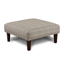 Load image into Gallery viewer, PARKER Gray/Pattern Ottoman image
