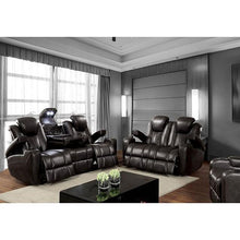 Load image into Gallery viewer, ZAURAK Dark Gray Sofa w/ 2 Recliners
