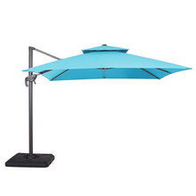 Load image into Gallery viewer, Hero 10 Ft Square Umbrella w/ Double Top + 37&quot; Large Base image
