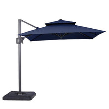 Load image into Gallery viewer, Fida 8 Ft Square Umbrella w/ Double Top + 37&quot; Large Base image
