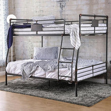 Load image into Gallery viewer, Olga I Antique Black Full/Full Bunk Bed

