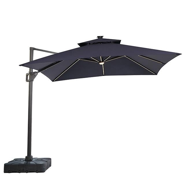 Sano 10 Ft Square Umbrella w/ Double Top w/ LED Light + 37