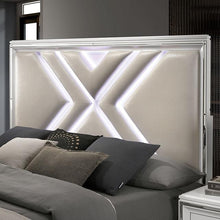 Load image into Gallery viewer, Emmeline Bed Silver &amp; White
