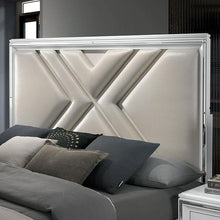 Load image into Gallery viewer, Emmeline Bed Silver &amp; White
