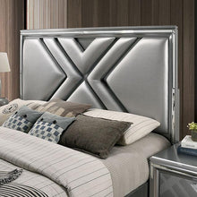 Load image into Gallery viewer, Emmeline Bed Silver &amp; White
