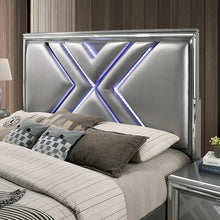 Load image into Gallery viewer, Emmeline Bed Silver &amp; White
