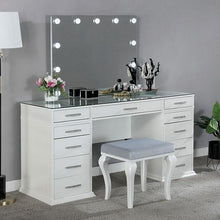 Load image into Gallery viewer, Valentina Vanity Set White &amp; Dark Gray
