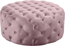 Load image into Gallery viewer, Addison Pink Velvet Ottoman/Bench image
