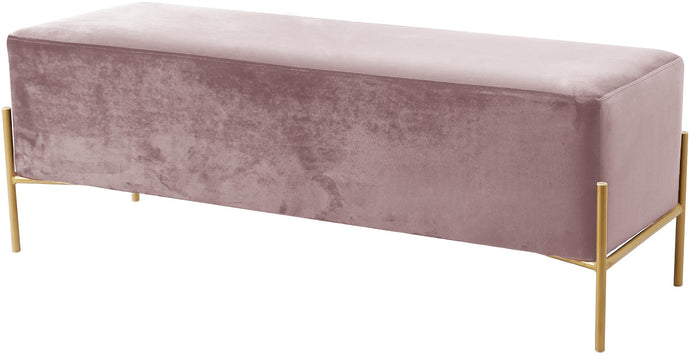 Isla Pink Velvet Bench image