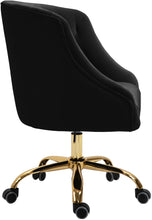 Load image into Gallery viewer, Arden Black Velvet Office Chair
