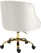 Load image into Gallery viewer, Arden Cream Velvet Office Chair
