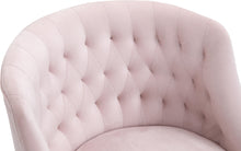 Load image into Gallery viewer, Arden Pink Velvet Office Chair
