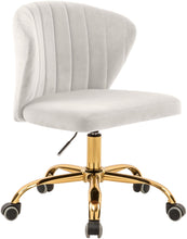 Load image into Gallery viewer, Finley Cream Velvet Office Chair
