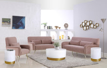 Load image into Gallery viewer, Deco White/Gold End Table
