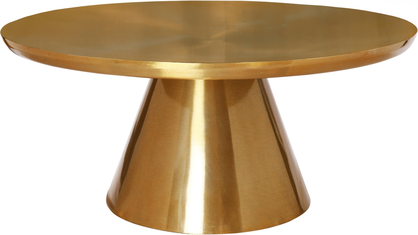 Martini Brushed Gold Coffee Table