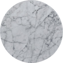 Load image into Gallery viewer, Omni White Faux Marble End Table
