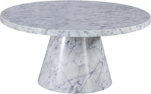 Load image into Gallery viewer, Omni White Faux Marble Coffee Table
