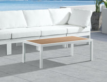 Load image into Gallery viewer, Nizuc Brown manufactured wood Outdoor Patio Aluminum Coffee Table
