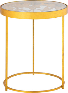 Butterfly Gold End Table