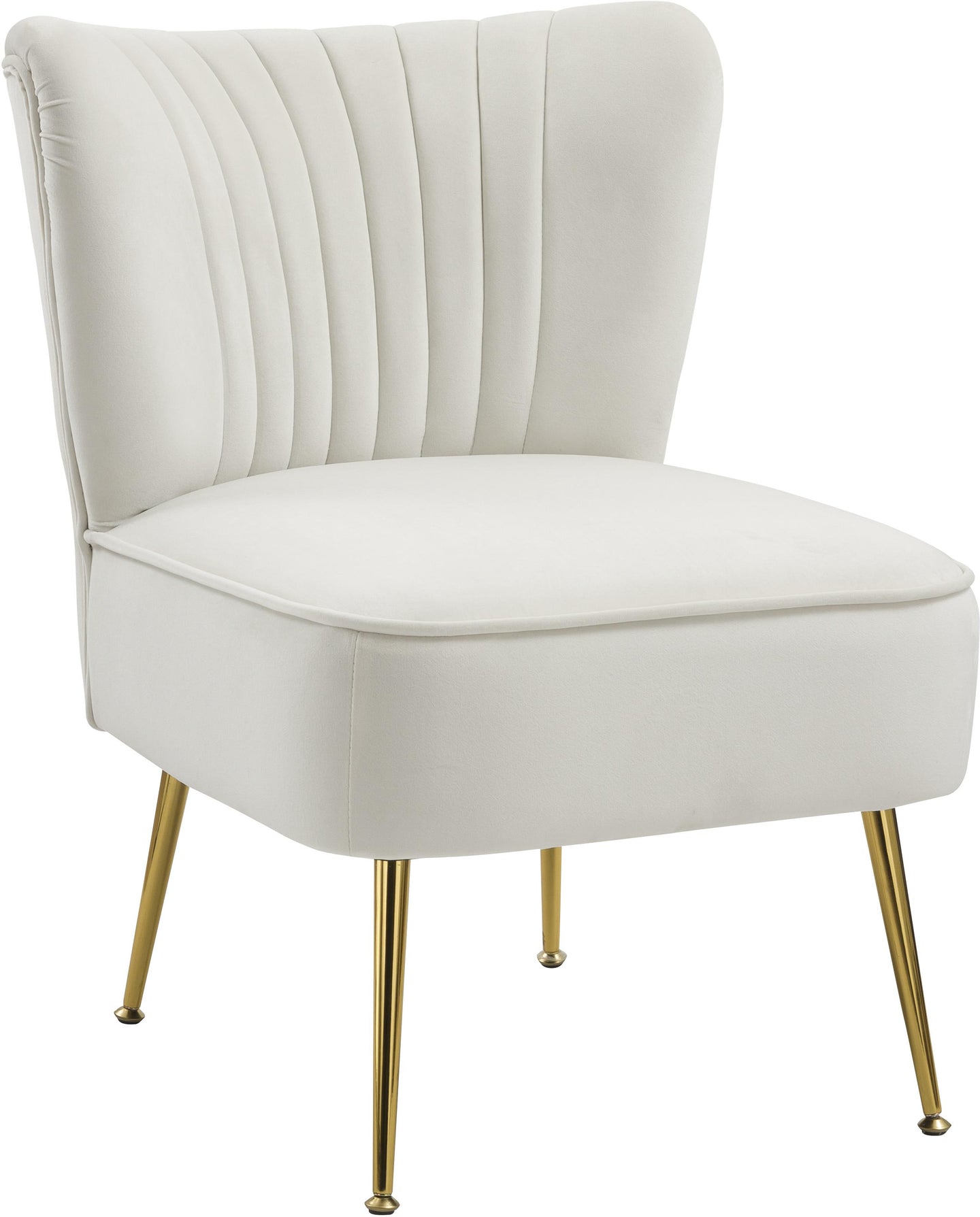 Tess Cream Velvet Accent Chair