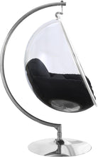 Load image into Gallery viewer, Luna Black Durable Fabric Acrylic Swing Chair
