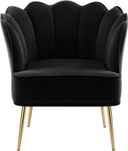 Load image into Gallery viewer, Jester Black Velvet Accent Chair
