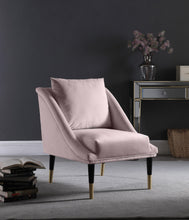 Load image into Gallery viewer, Elegante Pink Velvet Accent Chair
