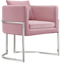 Load image into Gallery viewer, Pippa Pink Velvet Accent Chair
