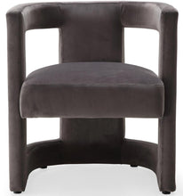 Load image into Gallery viewer, Blair Grey Velvet Accent Chair
