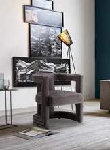 Load image into Gallery viewer, Blair Grey Velvet Accent Chair
