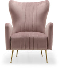 Load image into Gallery viewer, Opera Pink Velvet Accent Chair
