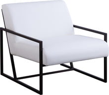 Load image into Gallery viewer, Industry White Faux Leather Accent Chair
