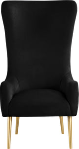 Alexander Black Velvet Accent Chair