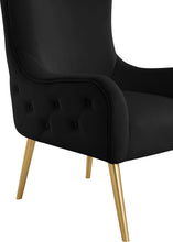 Load image into Gallery viewer, Alexander Black Velvet Accent Chair
