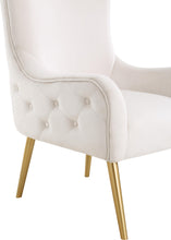 Load image into Gallery viewer, Alexander Cream Velvet Accent Chair
