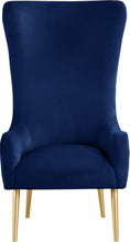 Load image into Gallery viewer, Alexander Navy Velvet Accent Chair
