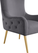 Load image into Gallery viewer, Alexander Grey Velvet Accent Chair
