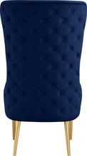 Load image into Gallery viewer, Alexander Navy Velvet Accent Chair
