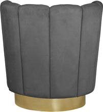 Load image into Gallery viewer, Lily Grey Velvet Accent Chair
