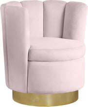 Load image into Gallery viewer, Lily Pink Velvet Accent Chair

